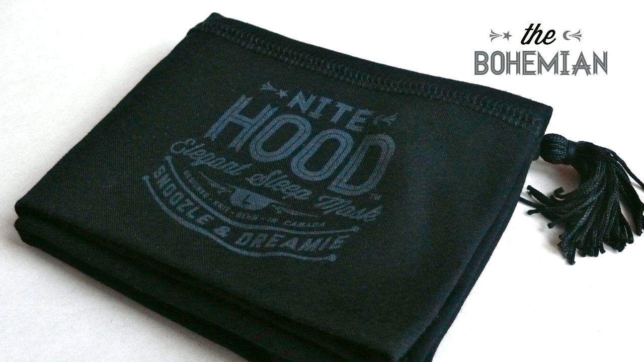 BohemianBlackNiteHood Nite Hood Sleep Mask